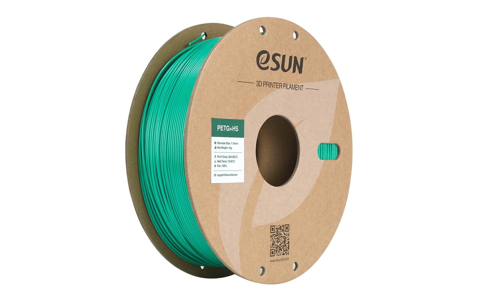eSUN 3D-Drucker-Filament PETG 1,75 mm Grün, 1 kg
