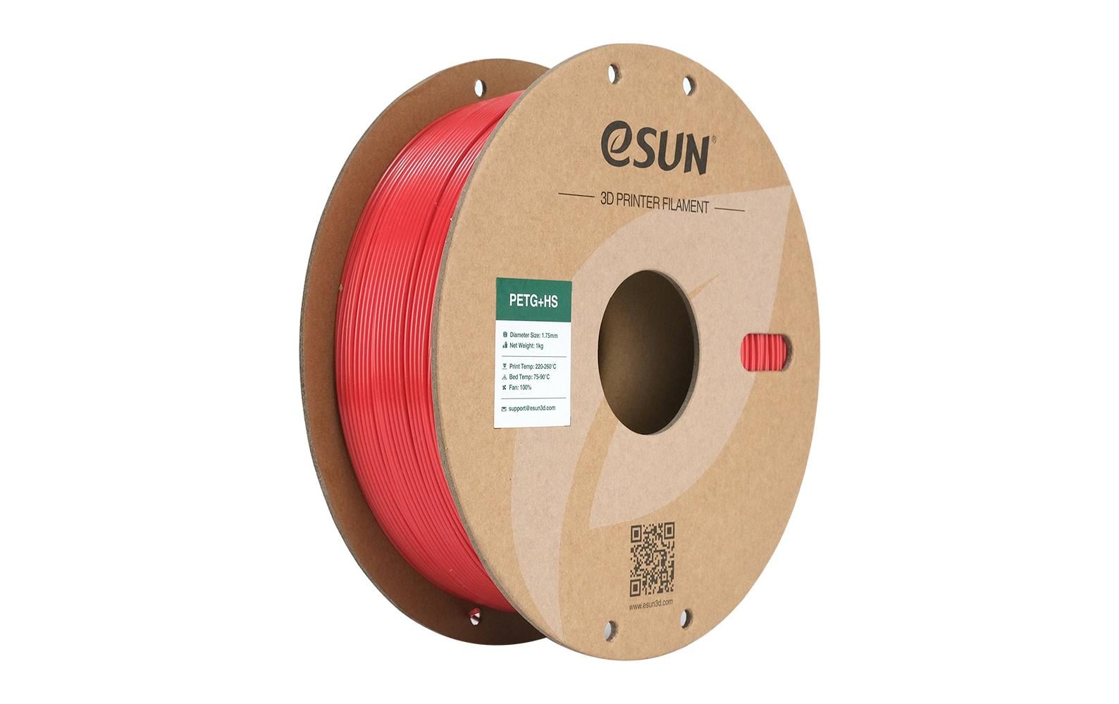 eSUN 3D-Drucker-Filament PETG 1,75 mm Rot, 1 kg