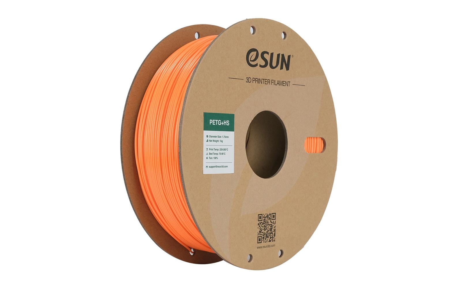 eSUN 3D-Drucker-Filament PETG 1,75 mm Orange, 1 kg