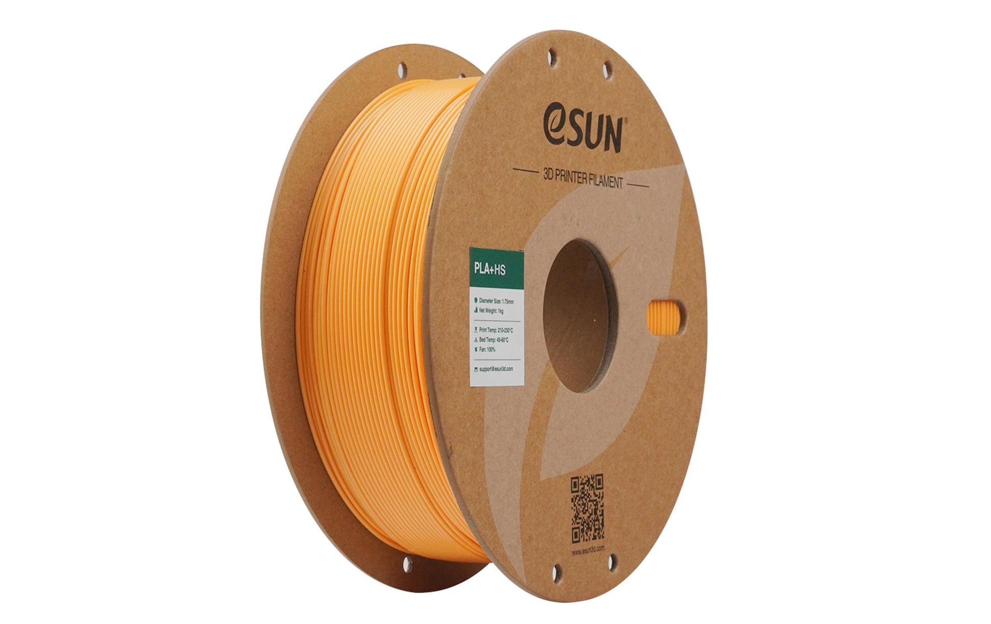 eSUN 3D-Drucker-Filament PLA+ HS, PLA, 1,75 mm, Aprikose, 1 kg