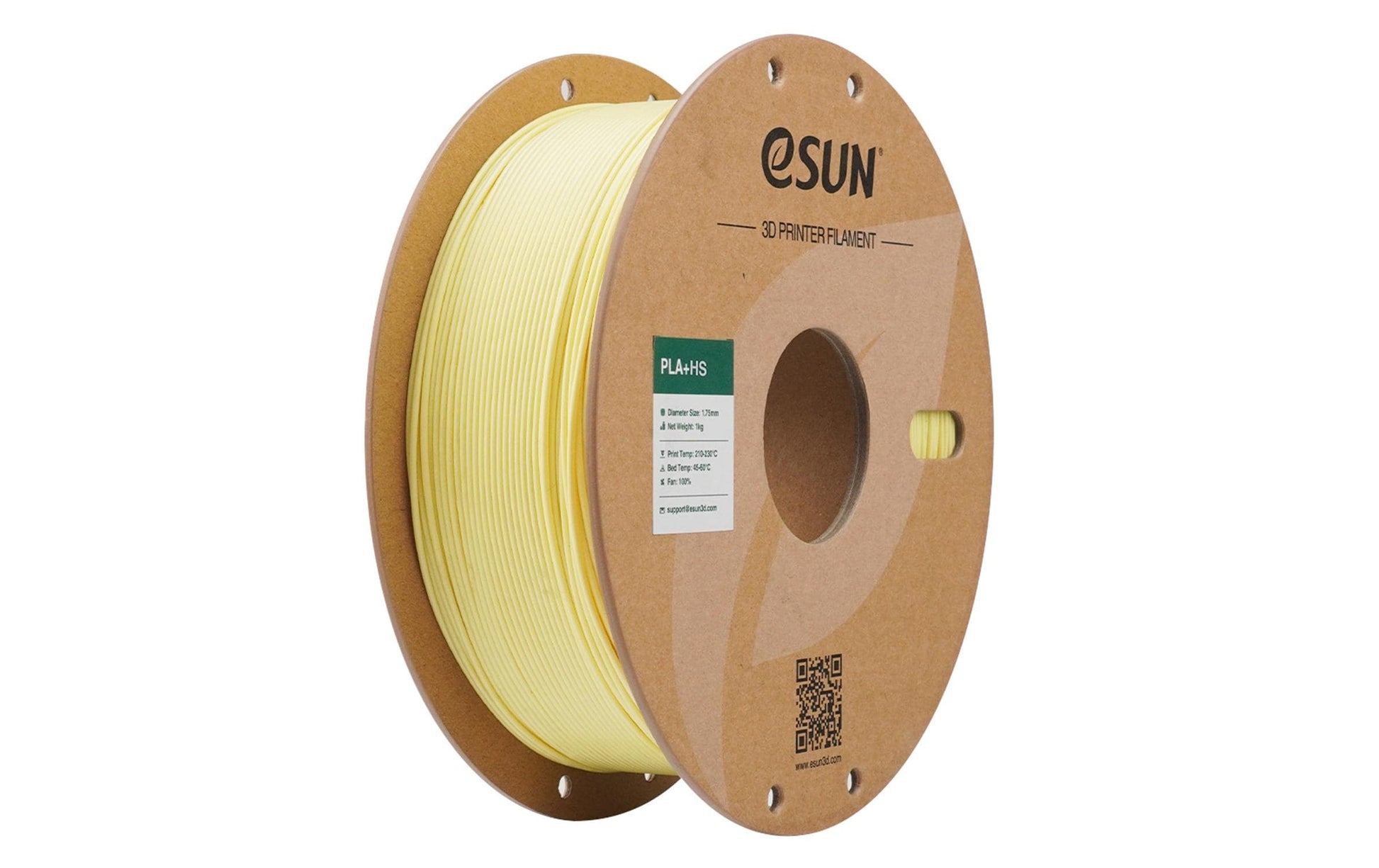 eSUN 3D-Drucker-Filament HS PLA+ 1,75 mm Gelb, 1 kg