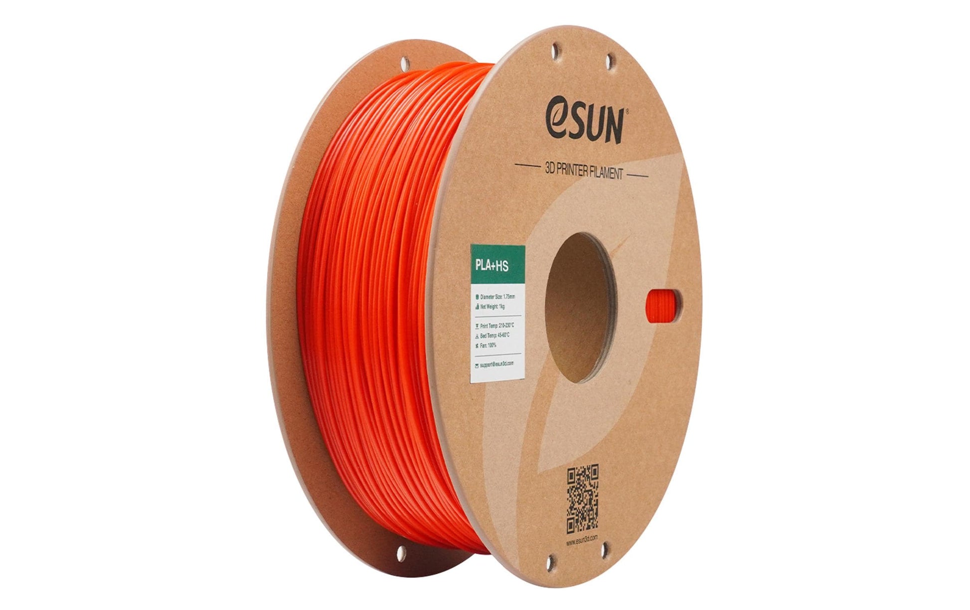 eSUN 3D-Drucker-Filament PLA+ HS 1,75 mm Rot, 1 kg