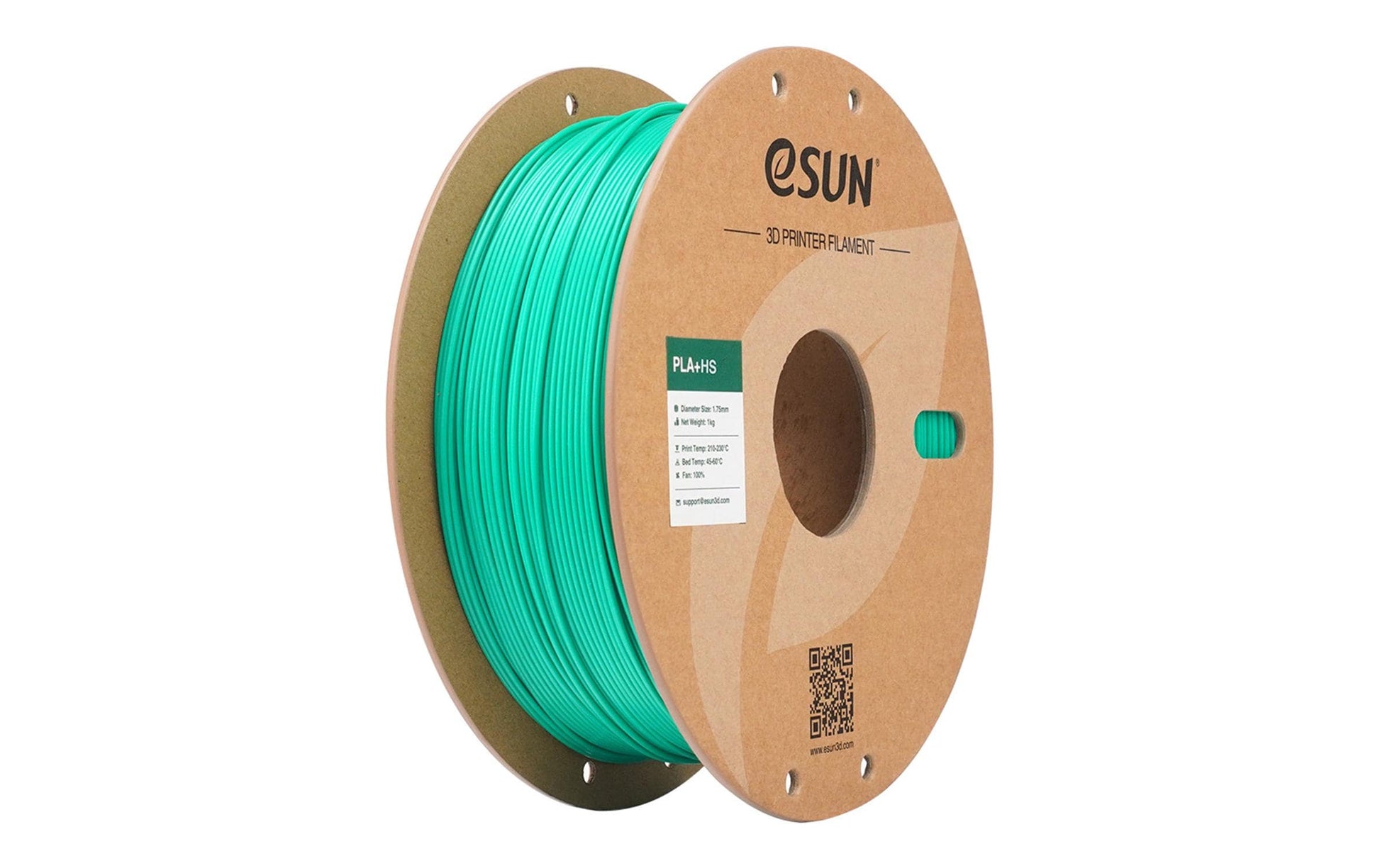 eSUN 3D-Drucker-Filament PLA+ HS 1,75 mm Jade, 1 kg
