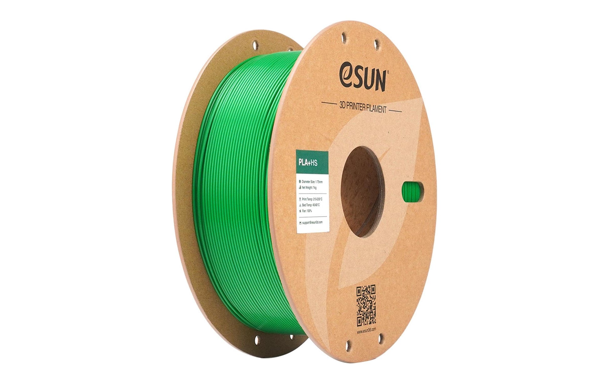 eSUN 3D-Drucker-Filament PLA+ HS 1,75 mm Grasgrün, 1 kg