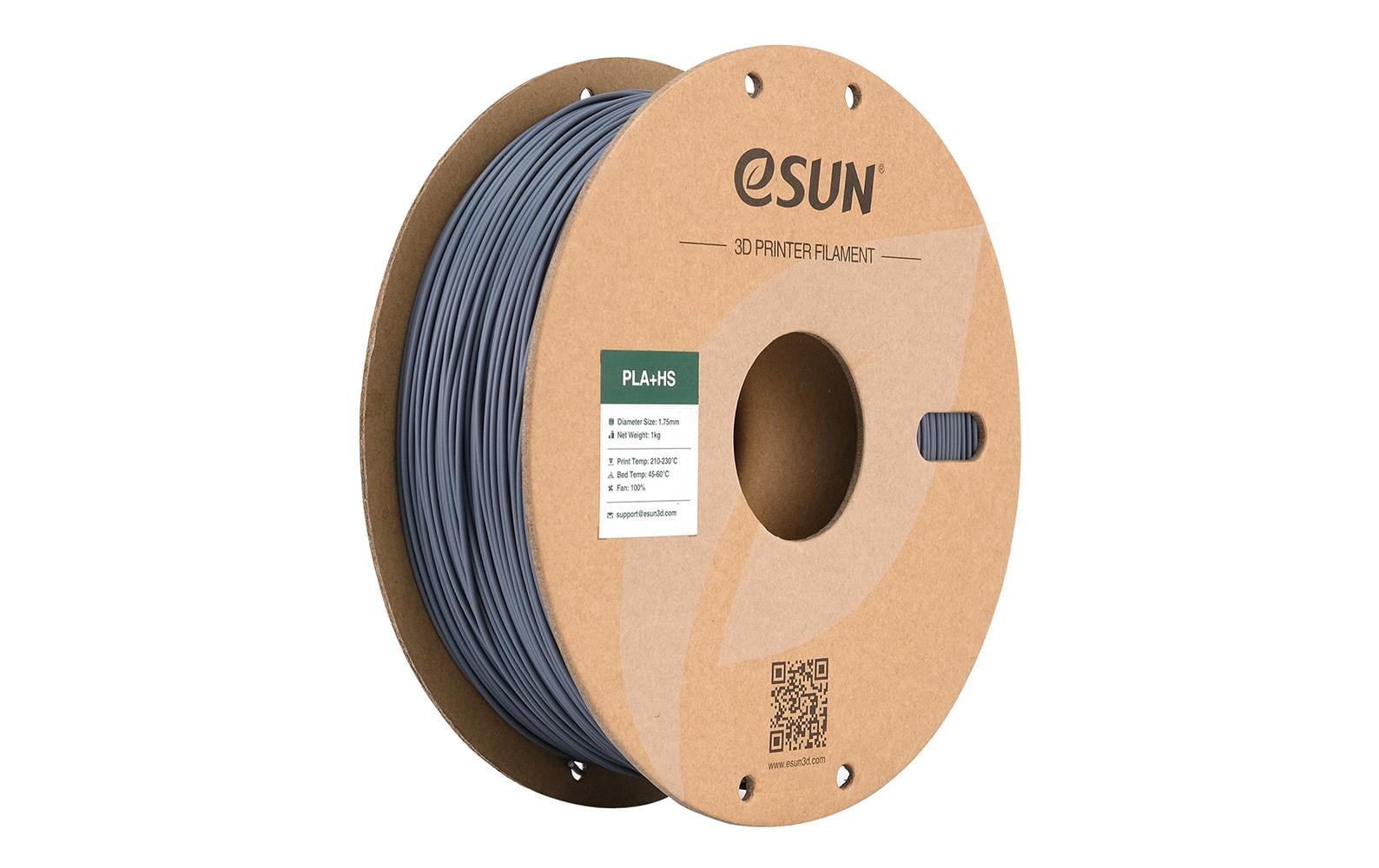 eSUN 3D-Drucker-Filament PLA 1,75 mm Grau, 1 kg