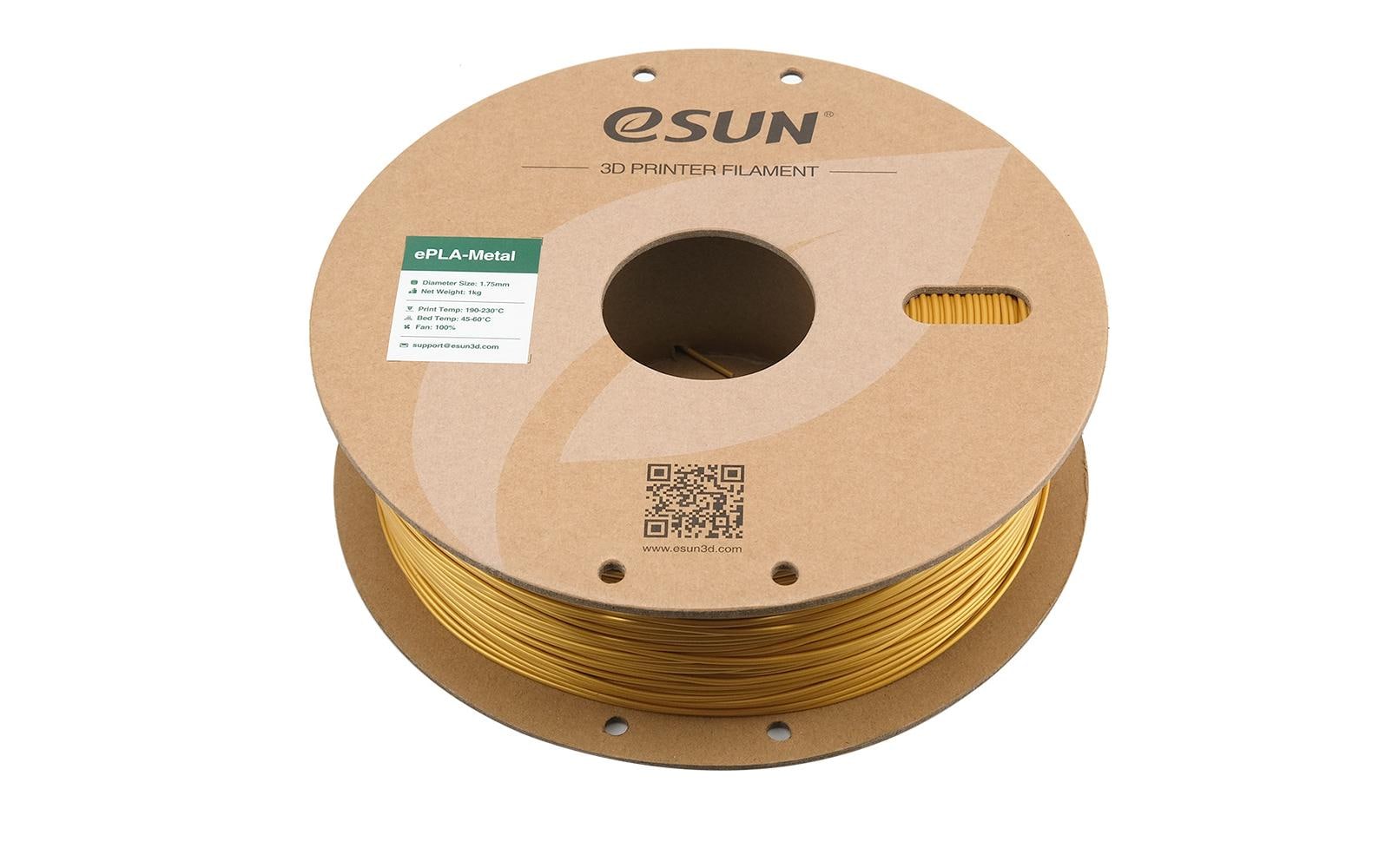eSUN Filament – PLA+ Metall, Gold, 1,75 mm