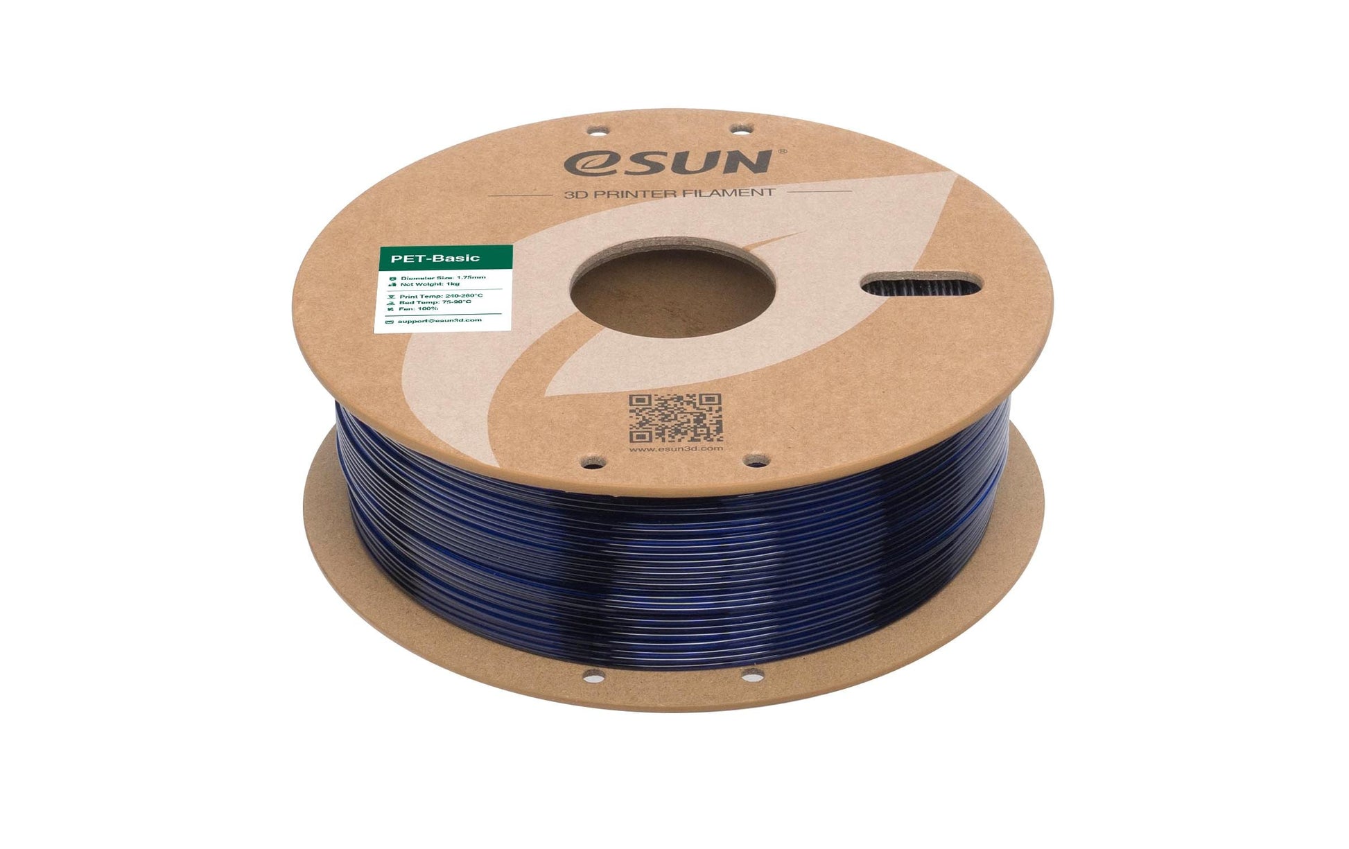 eSUN 3D-Drucker-Filament PET 1,75 mm Blau, 1 kg