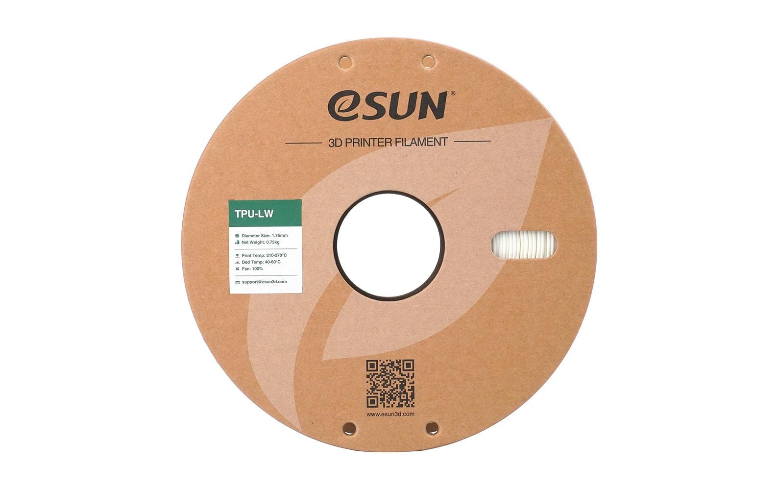 eSUN Filament TPU LW – 1,75 mm, 1 kg – Weiss
