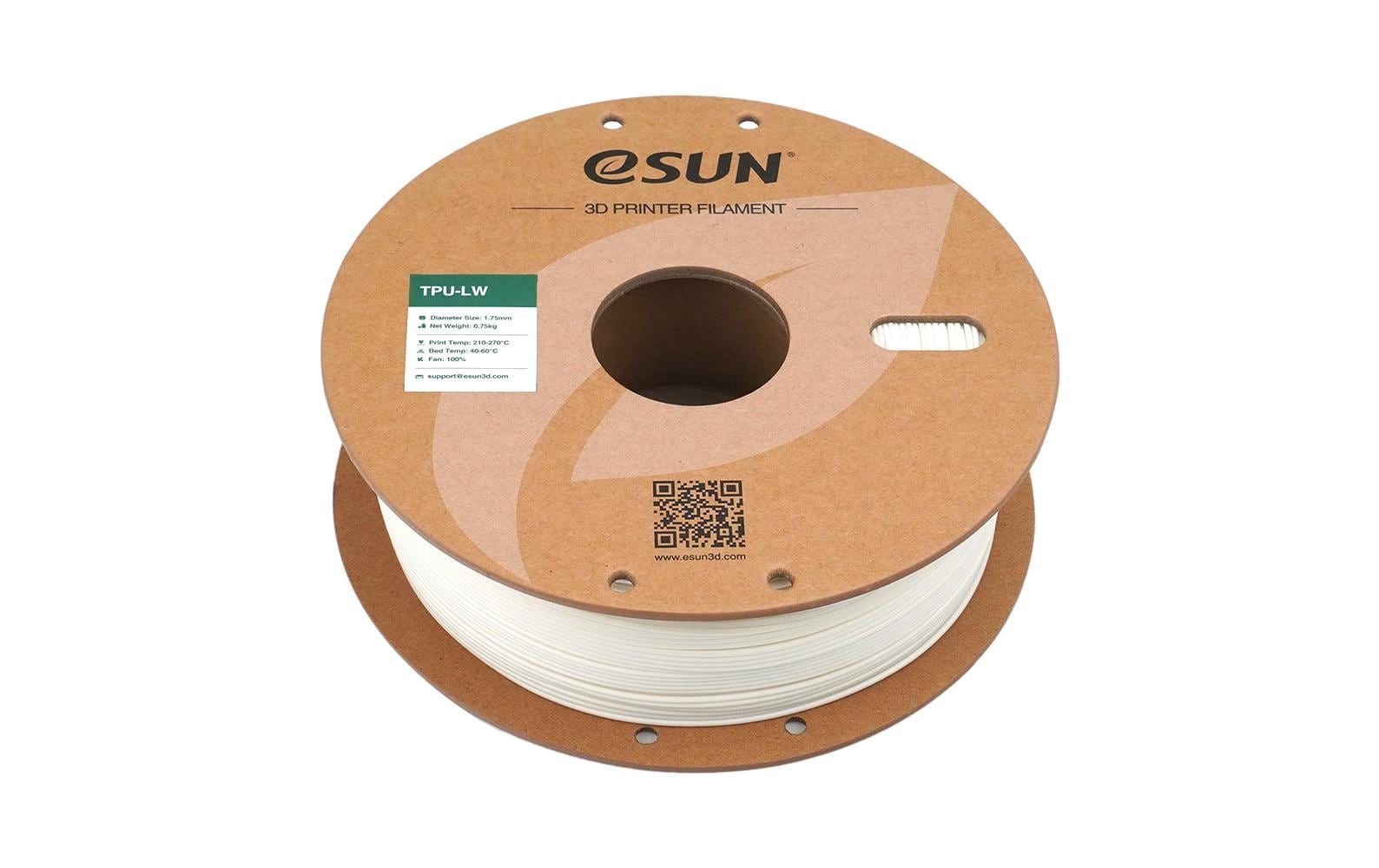 eSUN Filament TPU LW – 1,75 mm, 1 kg – Weiss