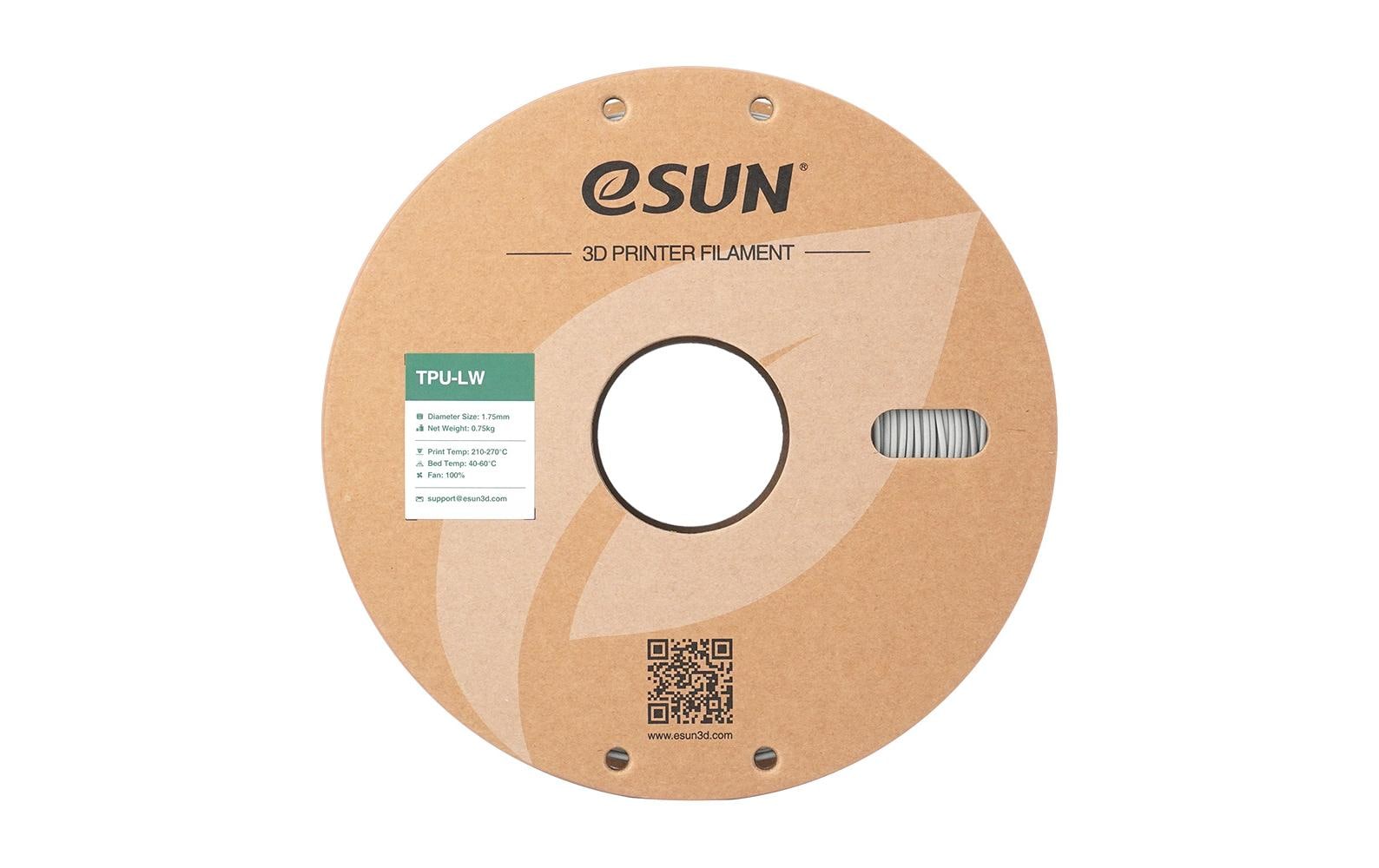eSUN Filament TPU LW – 1,75 mm, 1 kg – Grau
