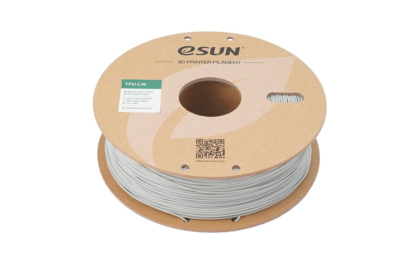 eSUN Filament TPU LW – 1,75 mm, 1 kg – Grau