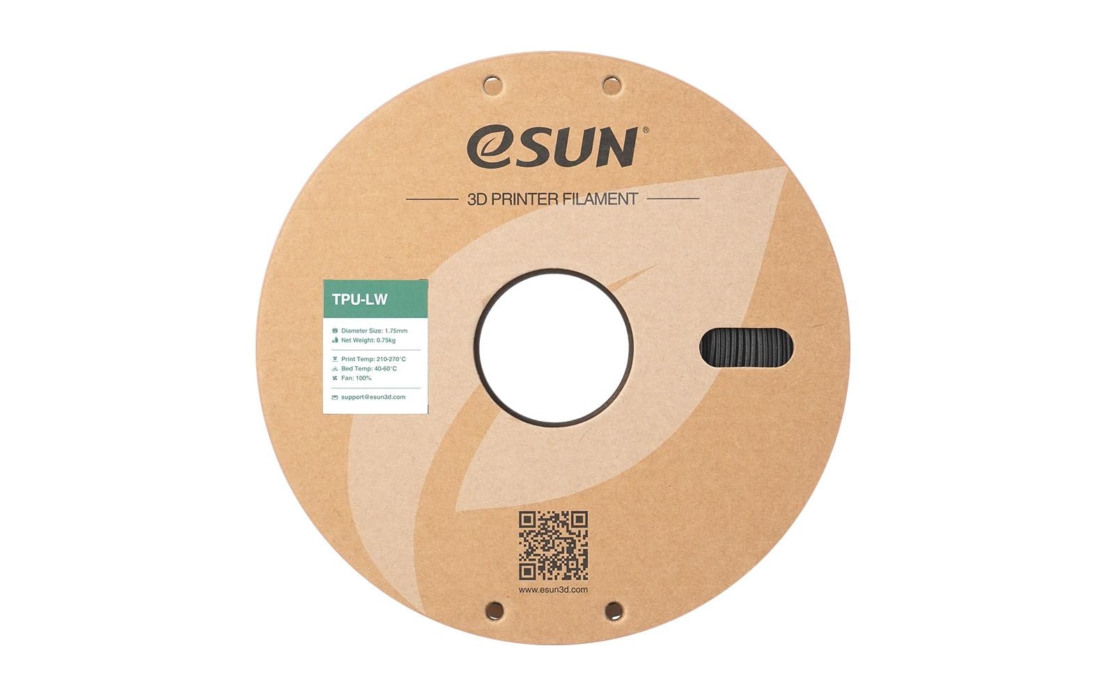 eSUN Filament TPU LW – 1,75 mm, 1 kg – Schwarz