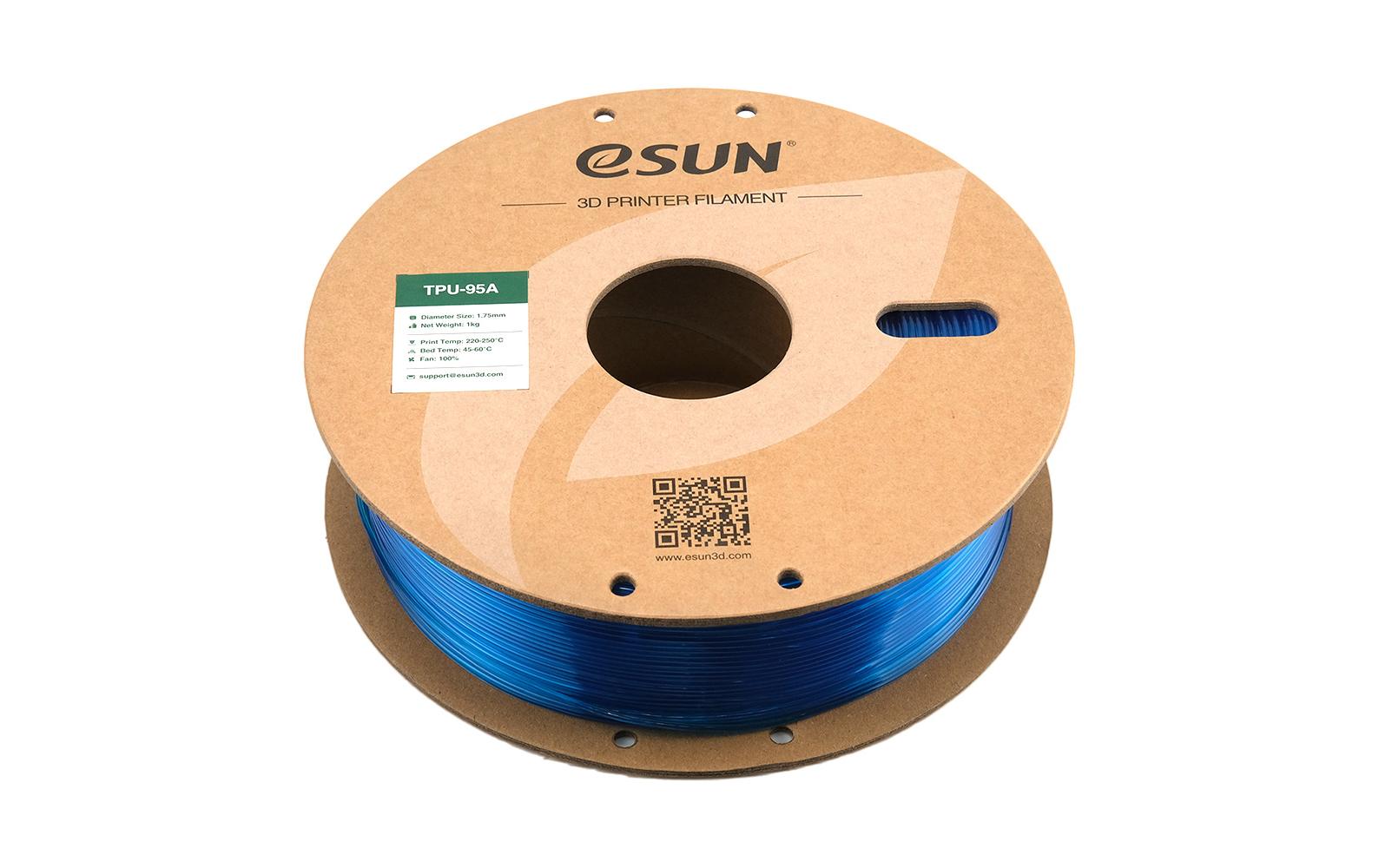 eSUN Filament TPU-95A – 1,75 mm, 1 kg – Blau