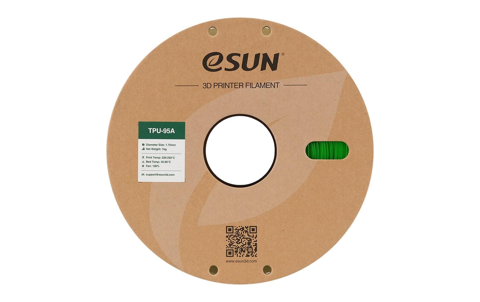 eSUN Filament TPU-95A – 1,75 mm, 1 kg – Grün
