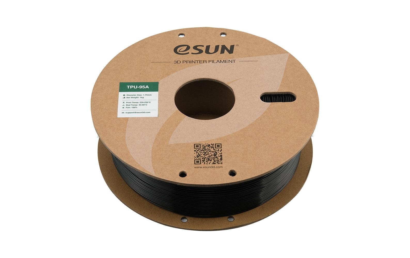 eSUN Filament TPU-95A – 1,75 mm, 1 kg – Schwarz