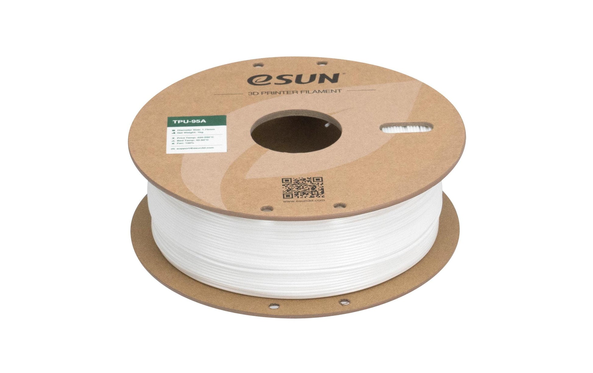 eSUN Filament TPU-95A – 1,75 mm, 1 kg – Weiss