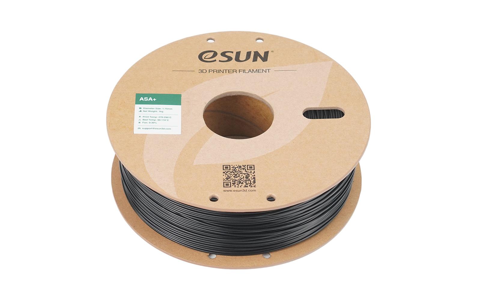 eSUN Filament ASA – 1,75 mm, 1 kg – Schwarz