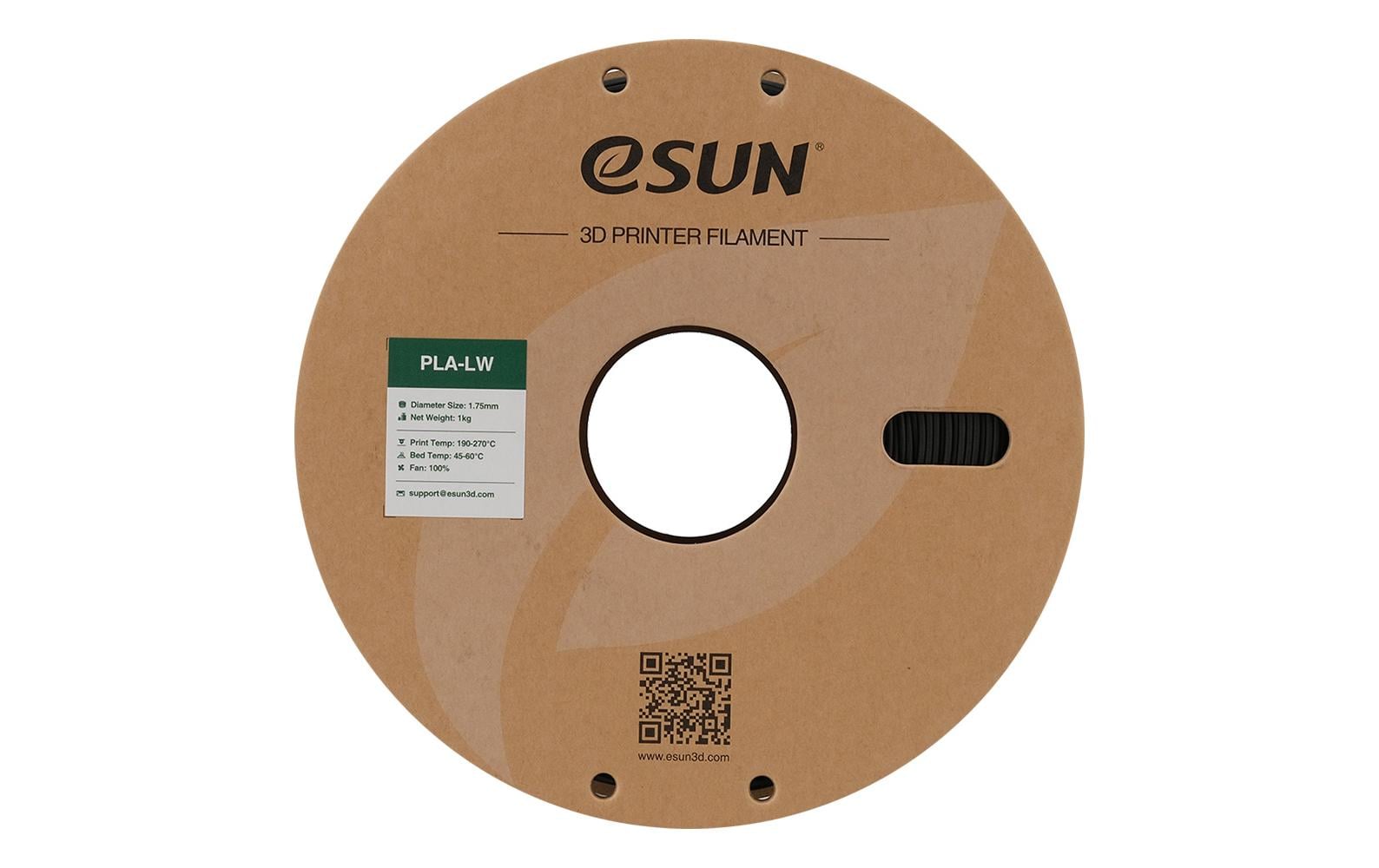 eSUN Filament PLA LW – 1,75 mm, 1 kg – Schwarz