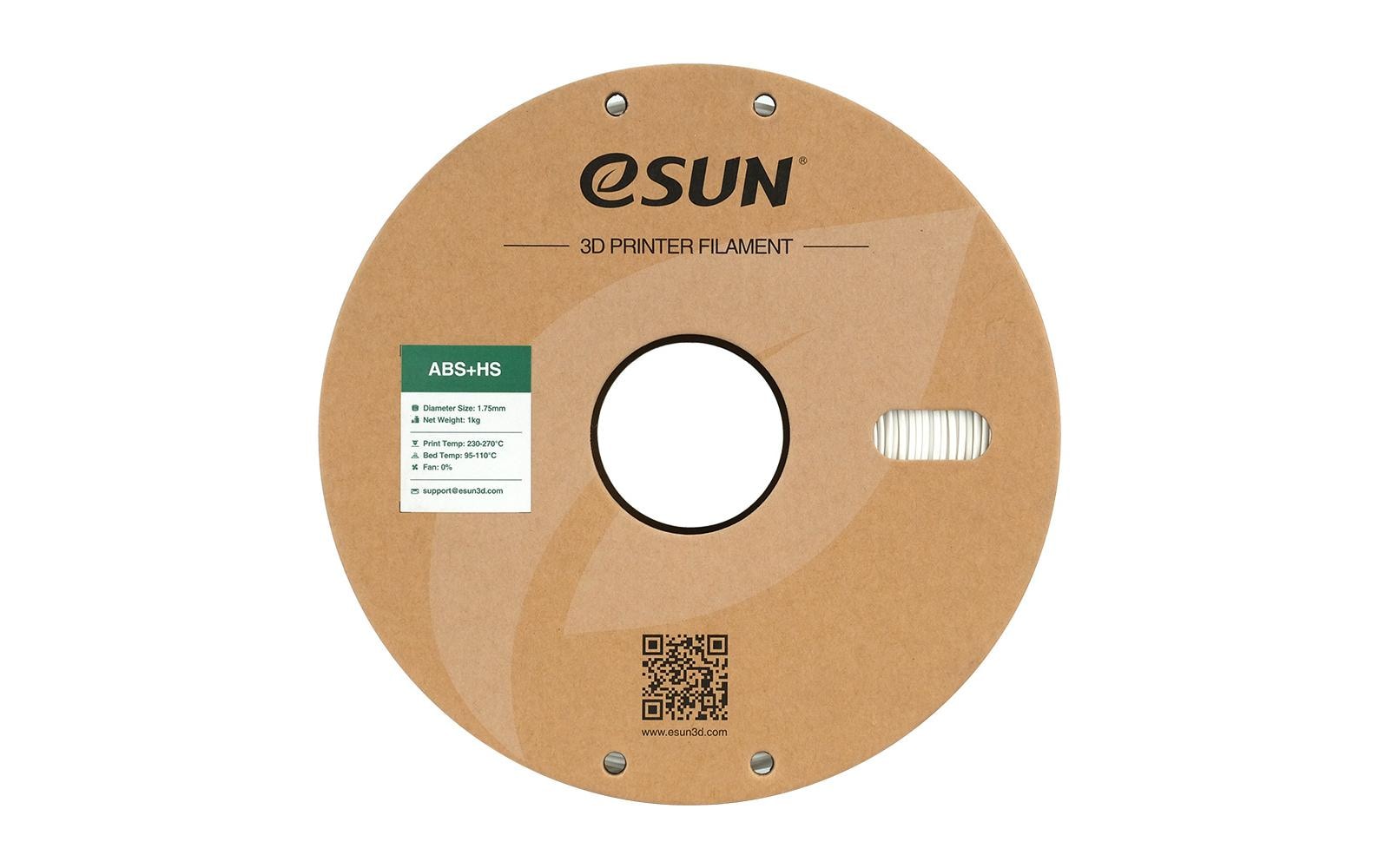 eSun 3D-Drucker-Filament ABS 1,75 mm Weiss, 1 kg
