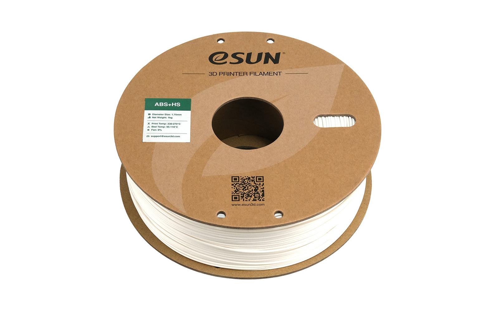 eSun 3D-Drucker-Filament ABS 1,75 mm Weiss, 1 kg