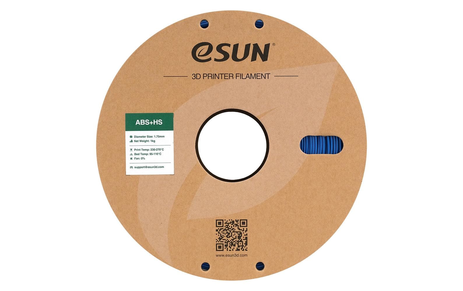eSUN 3D-Drucker-Filament ABS+ HS ABS 1,75 mm Blau, 1 kg