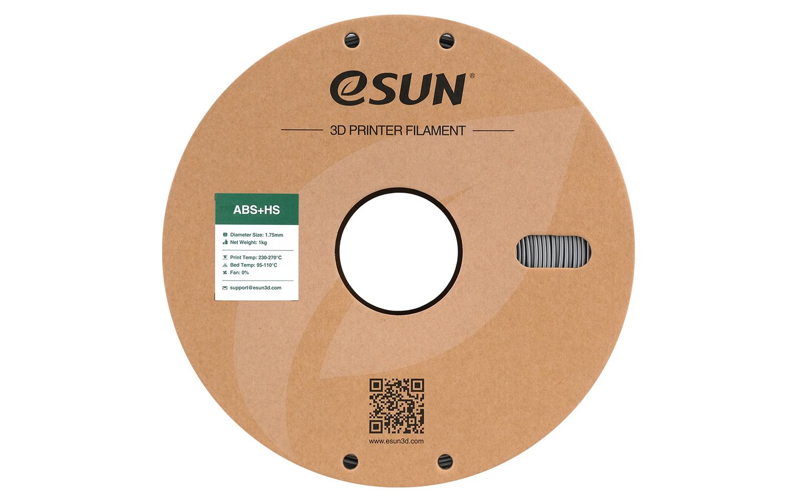 eSUN 3D-Drucker-Filament ABS 1,75 mm Silber, 1 kg