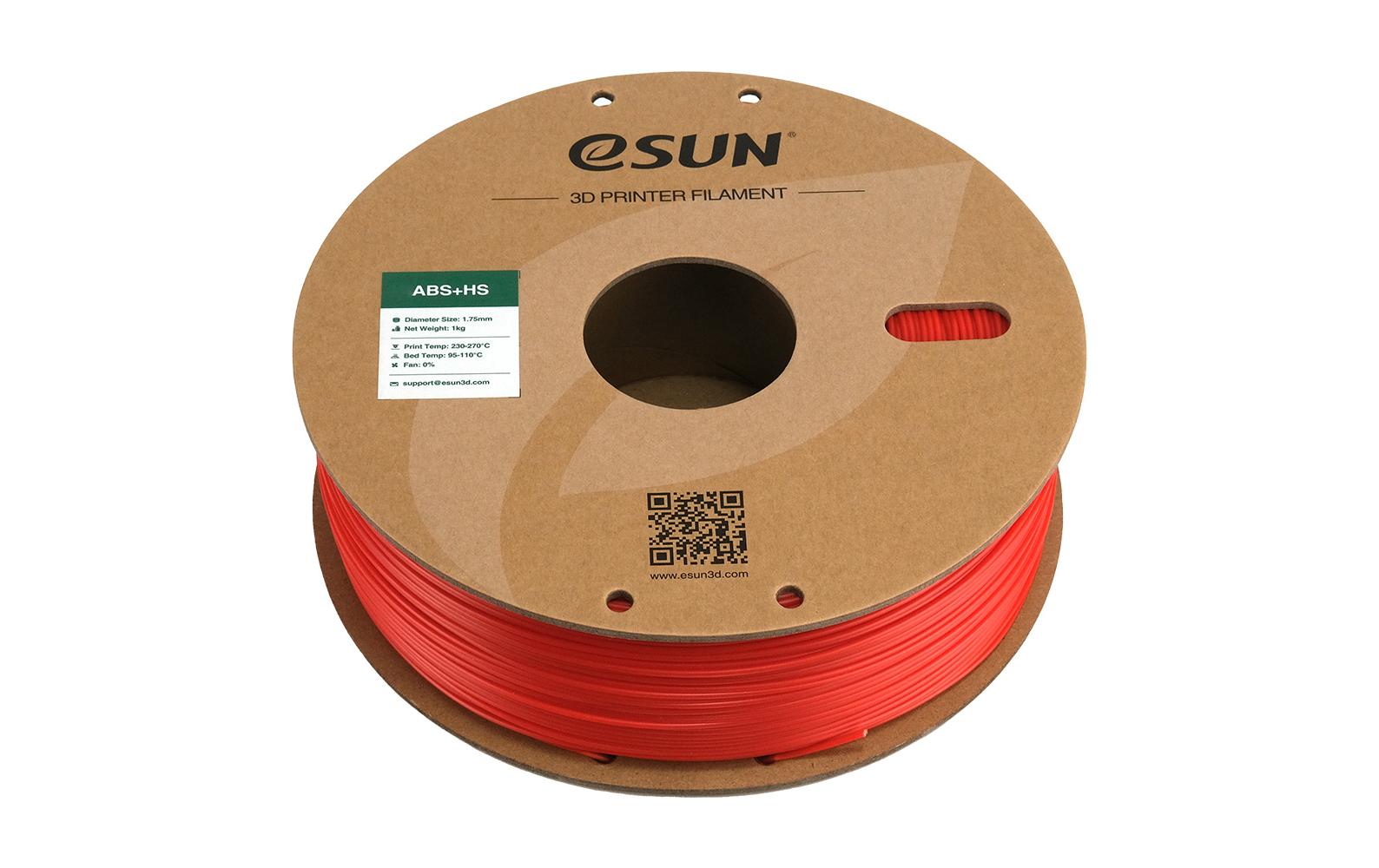 eSUN 3D-Drucker-Filament ABS 1,75 mm Rot, 1 kg