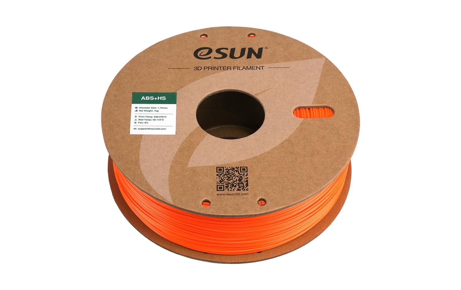 eSUN 3D-Drucker-Filament ABS+ HS 1,75 mm Orange, 1 kg