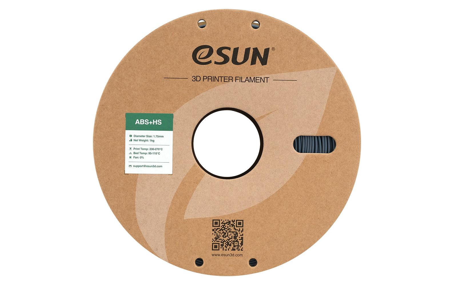 eSUN 3D-Drucker-Filament ABS 1,75 mm Grau, 1 kg