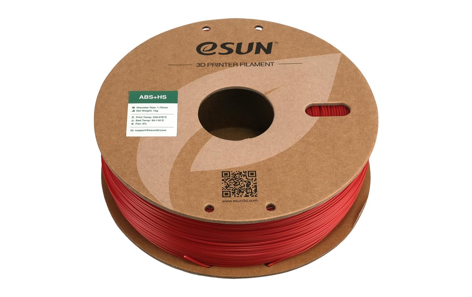 eSUN 3D-Drucker-Filament ABS 1,75 mm Feuerrot, 1 kg