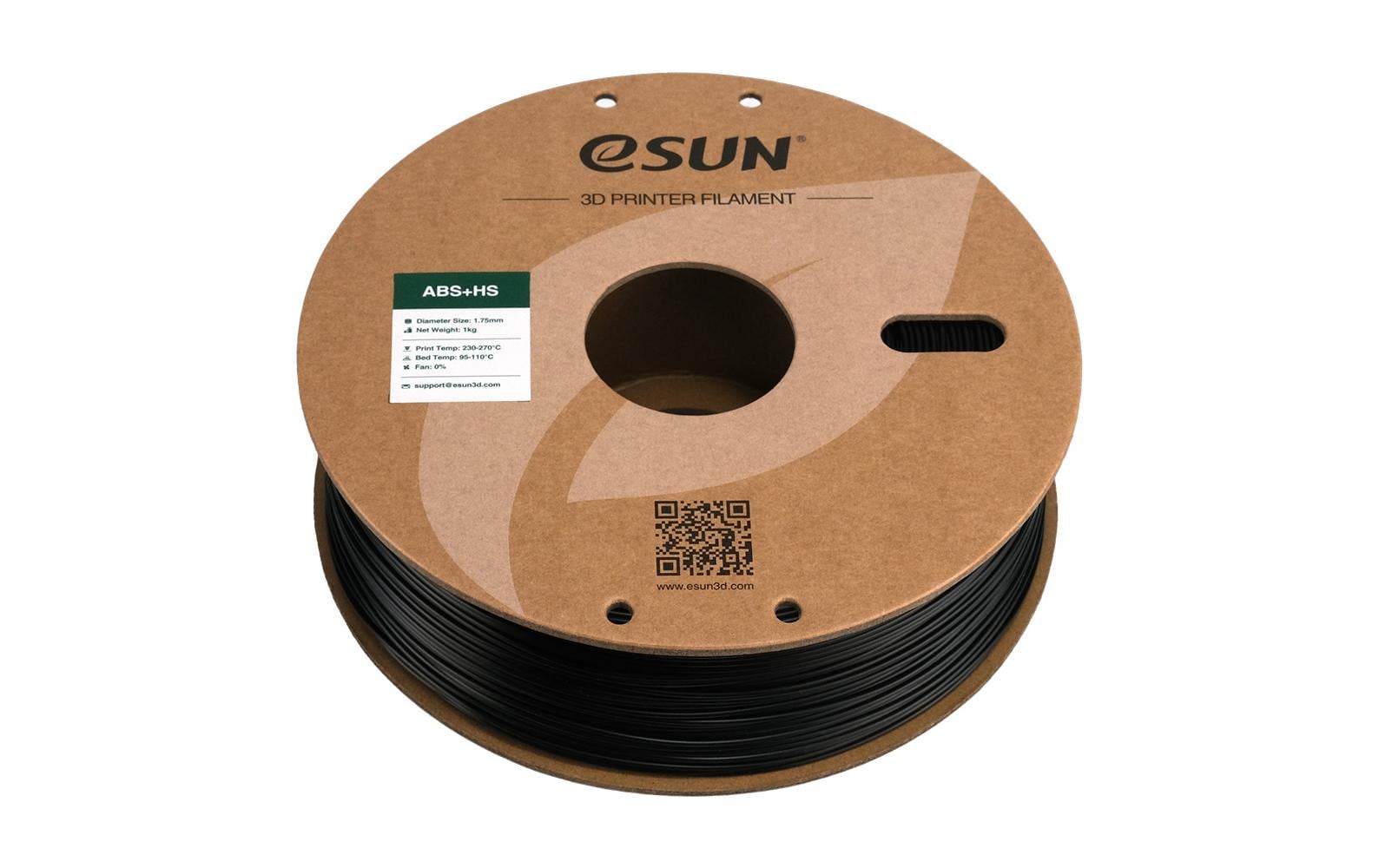 eSUN 3D-Drucker-Filament ABS 1,75 mm Schwarz, 1 kg
