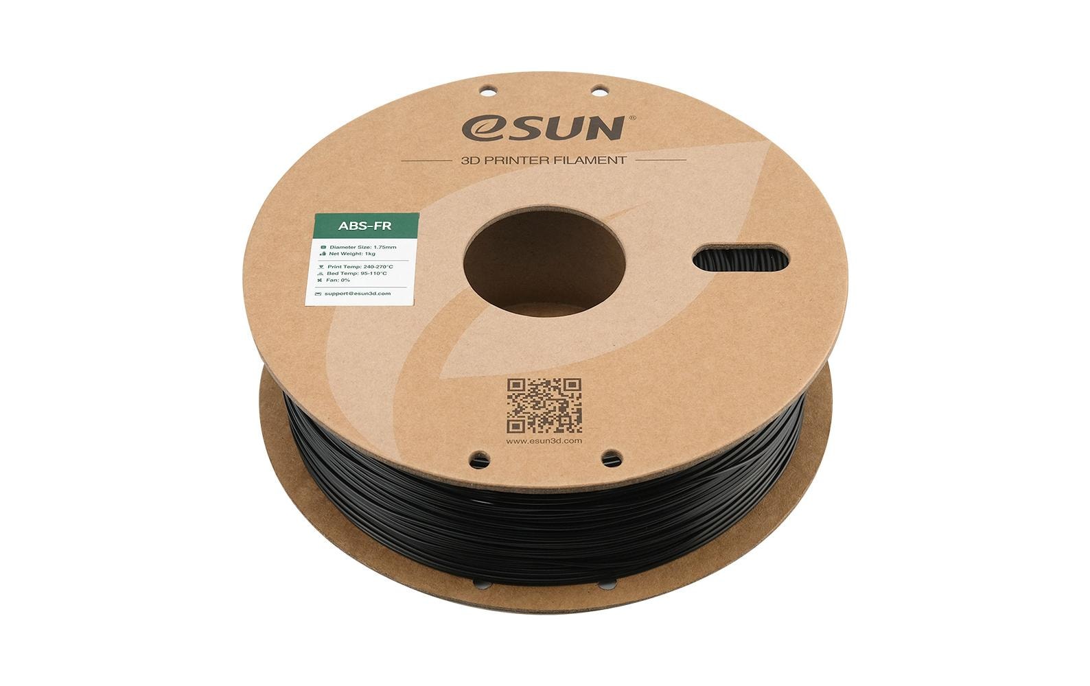 eSUN Filament ABS-FR – 1,75 mm, 1 kg – Schwarz