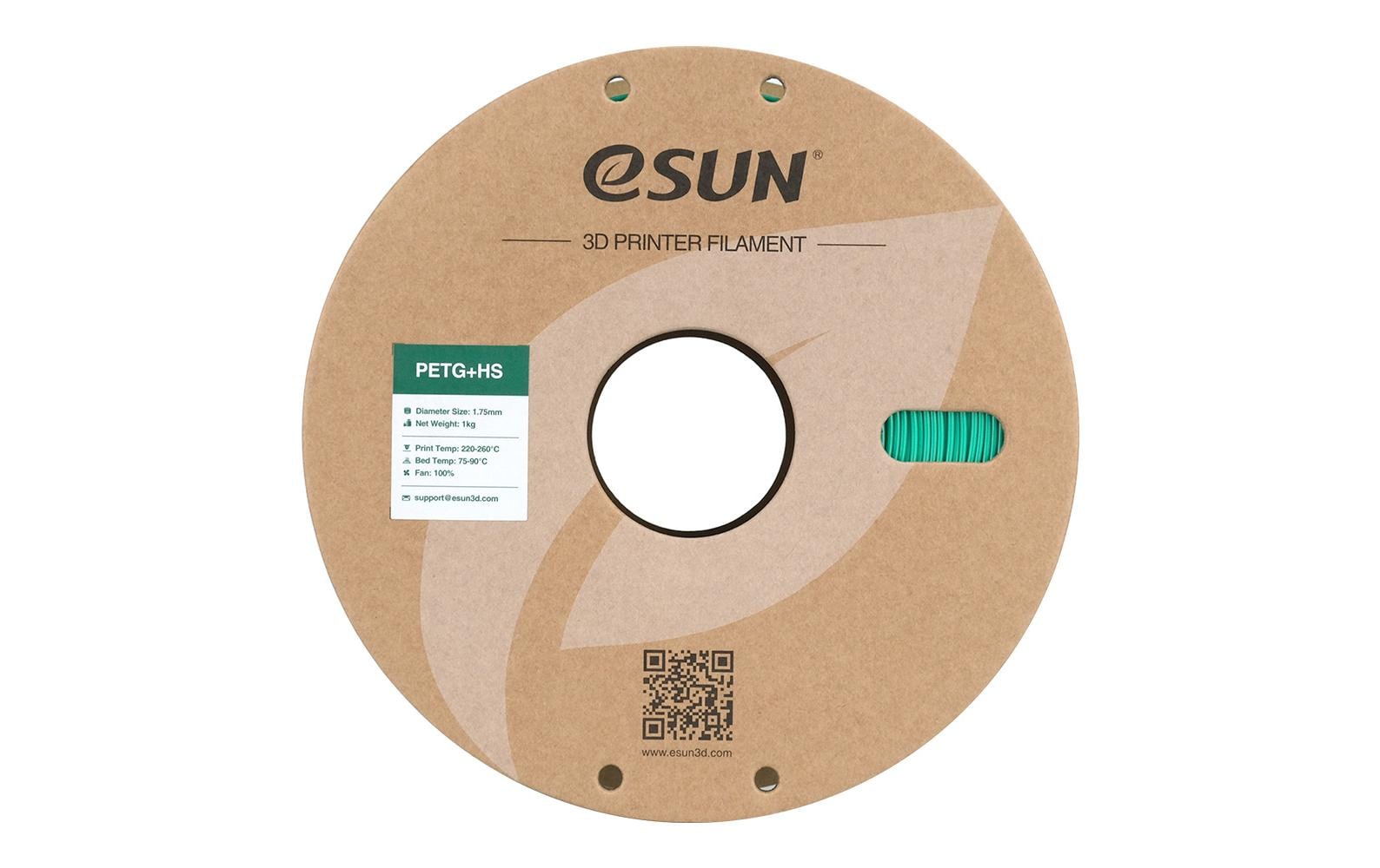 eSUN 3D-Drucker-Filament PETG 1,75 mm Grün, 1 kg
