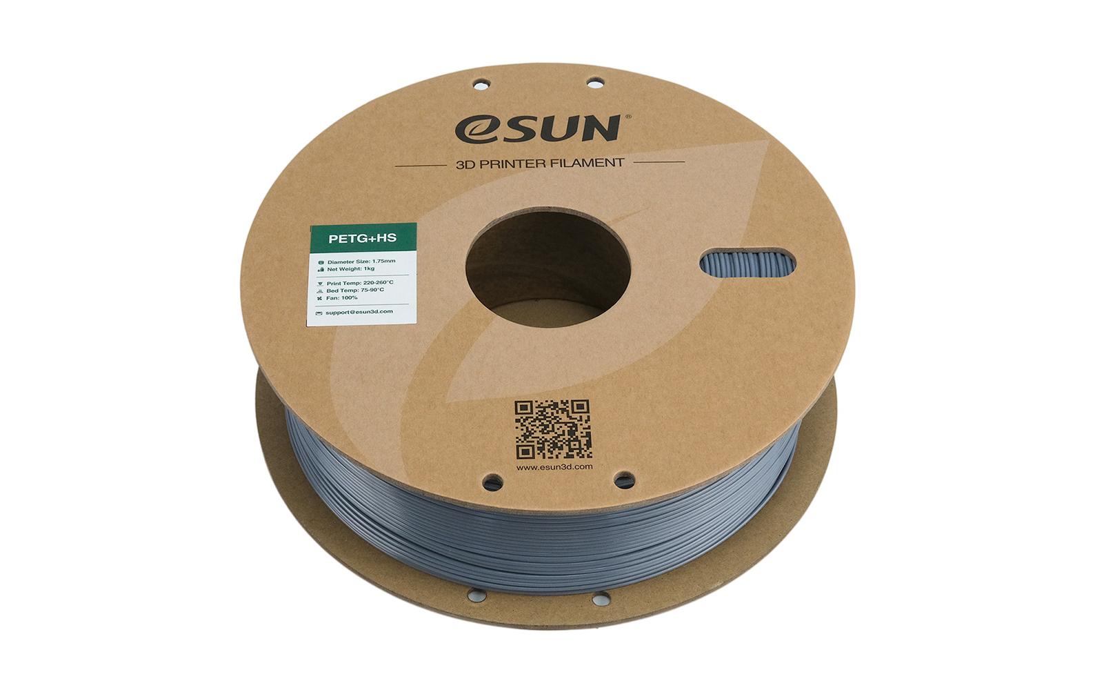 eSUN 3D-Drucker-Filament PETG 1,75 mm Grau, 1 kg