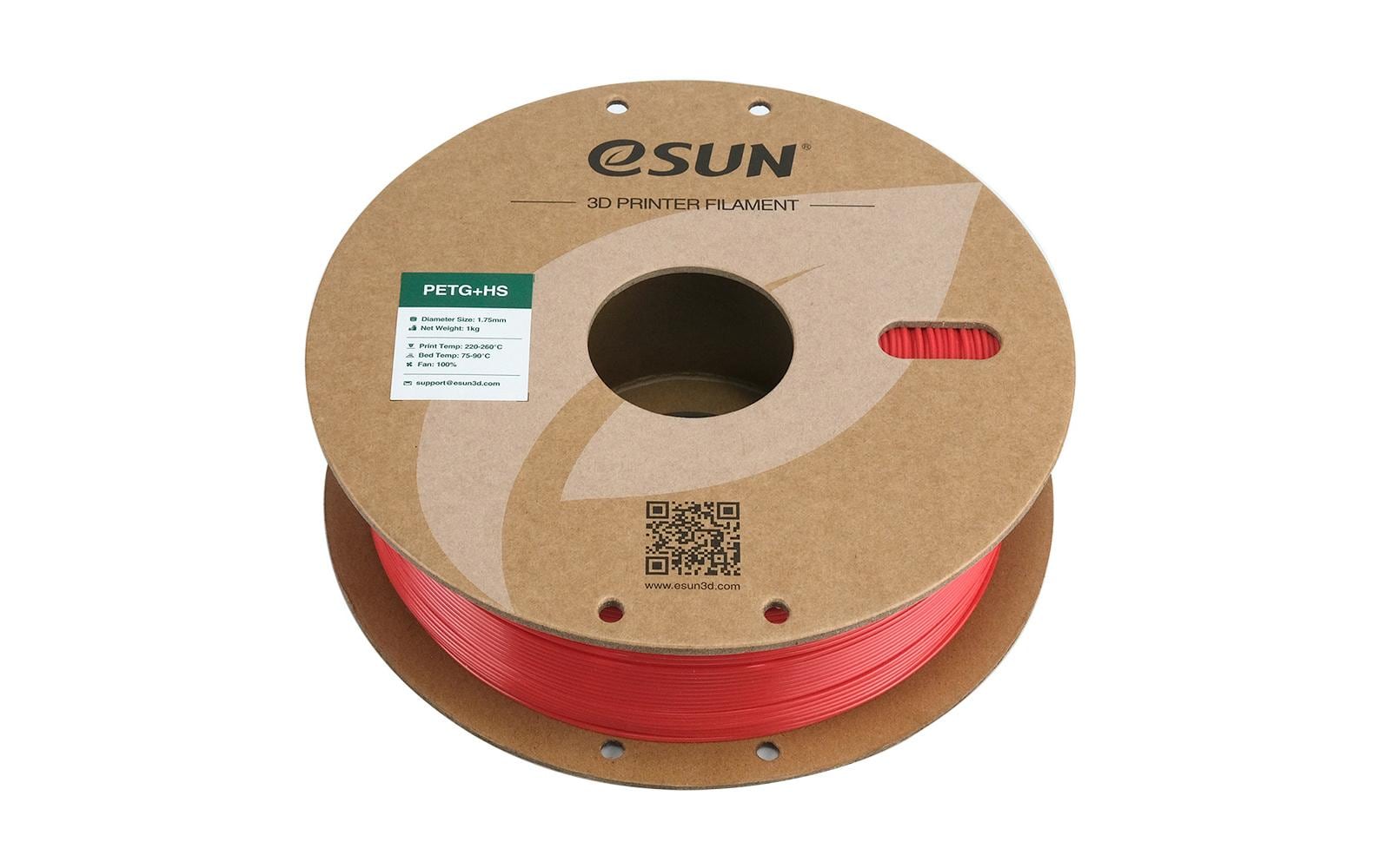 eSUN 3D-Drucker-Filament PETG 1,75 mm Rot, 1 kg