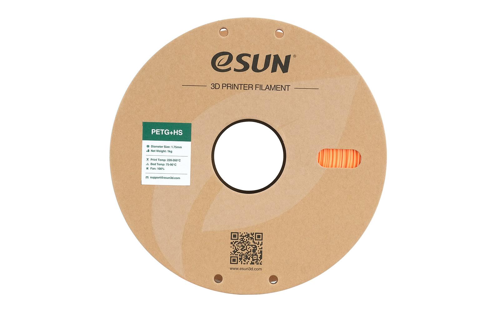 eSUN 3D-Drucker-Filament PETG 1,75 mm Orange, 1 kg