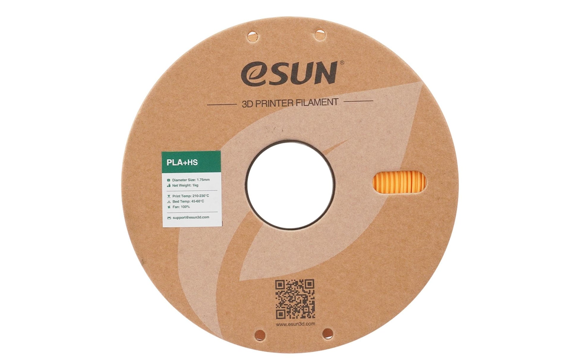 eSUN 3D-Drucker-Filament PLA+ HS, PLA, 1,75 mm, Aprikose, 1 kg