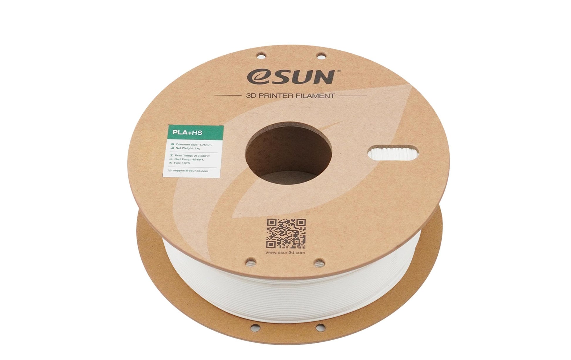 eSUN 3D-Drucker-Filament PLA+ HS 1,75 mm Milchweiss, 1 kg