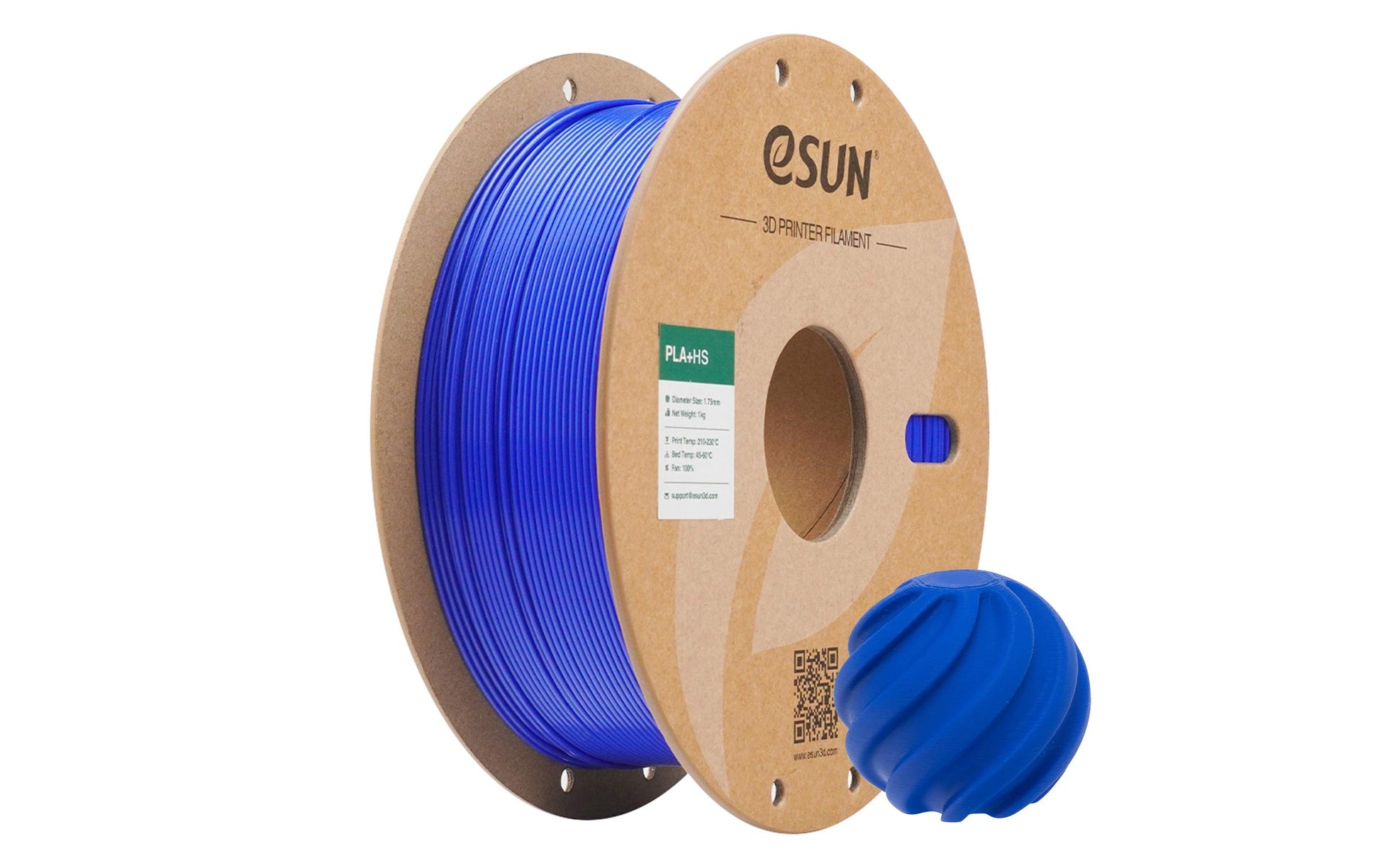eSUN Filament PLA+ HS – 1,75 mm, 1 kg – Blau