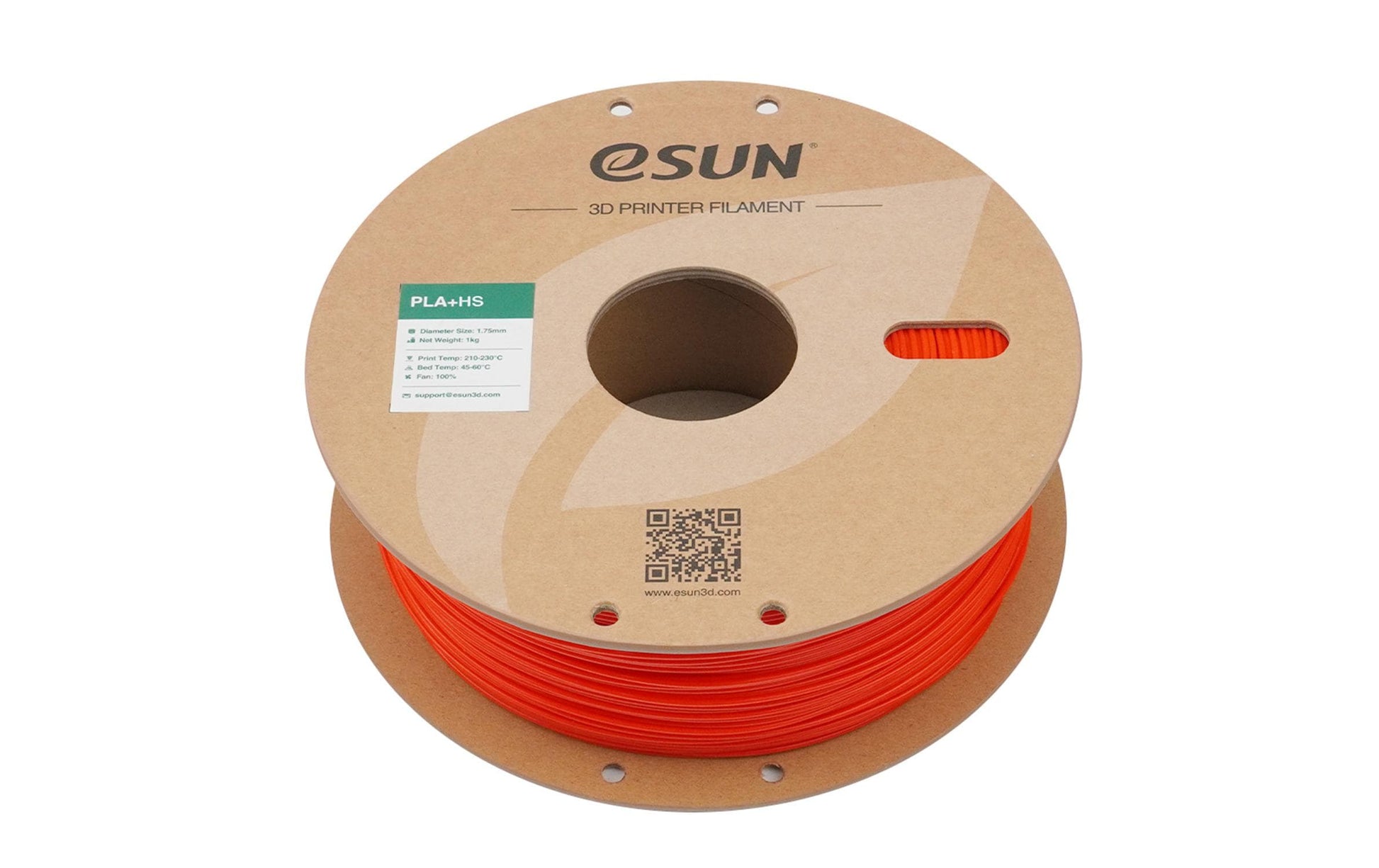 eSUN 3D-Drucker-Filament PLA+ HS 1,75 mm Rot, 1 kg