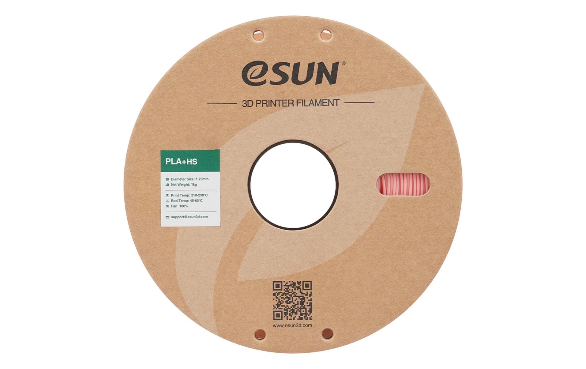 eSUN 3D-Drucker-Filament PLA+ HS 1,75 mm Hellpink, 1 kg