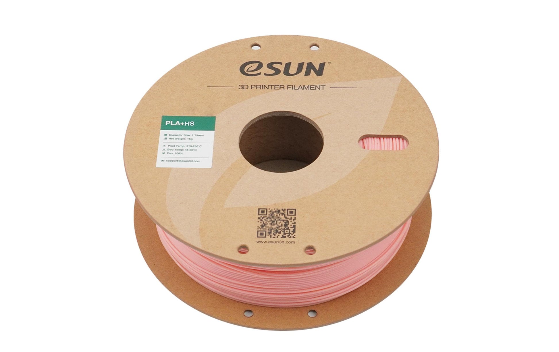 eSUN 3D-Drucker-Filament PLA+ HS 1,75 mm Hellpink, 1 kg