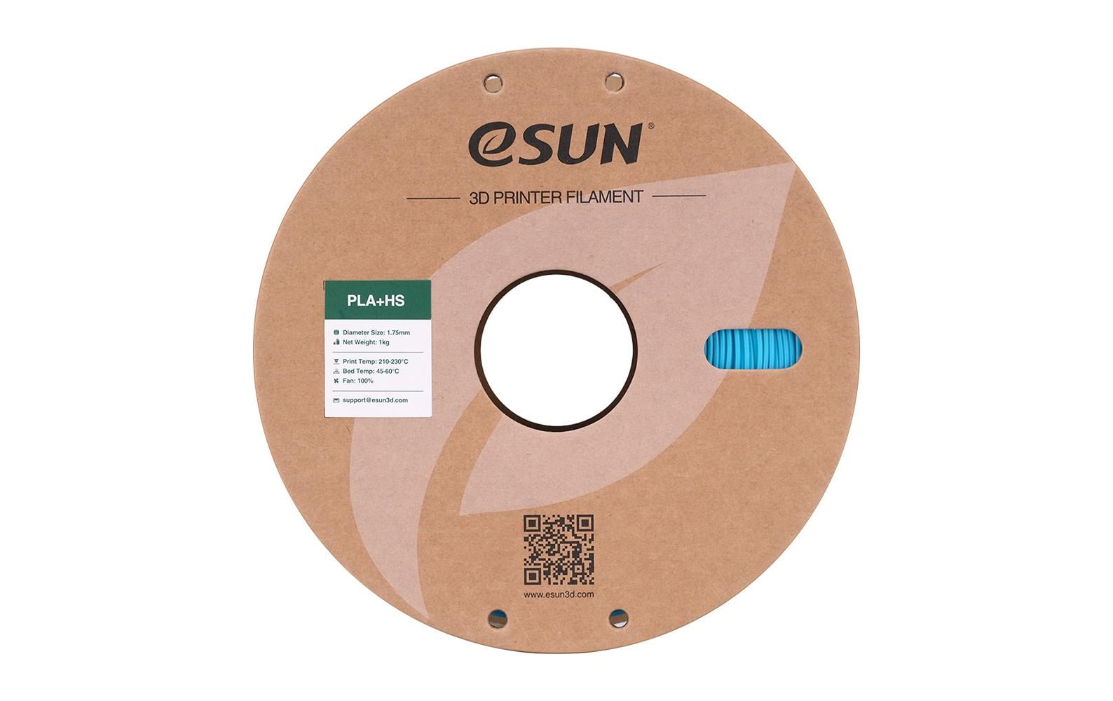 eSUN 3D-Drucker-Filament PLA+ 1,75 mm Hellblau, 1 kg