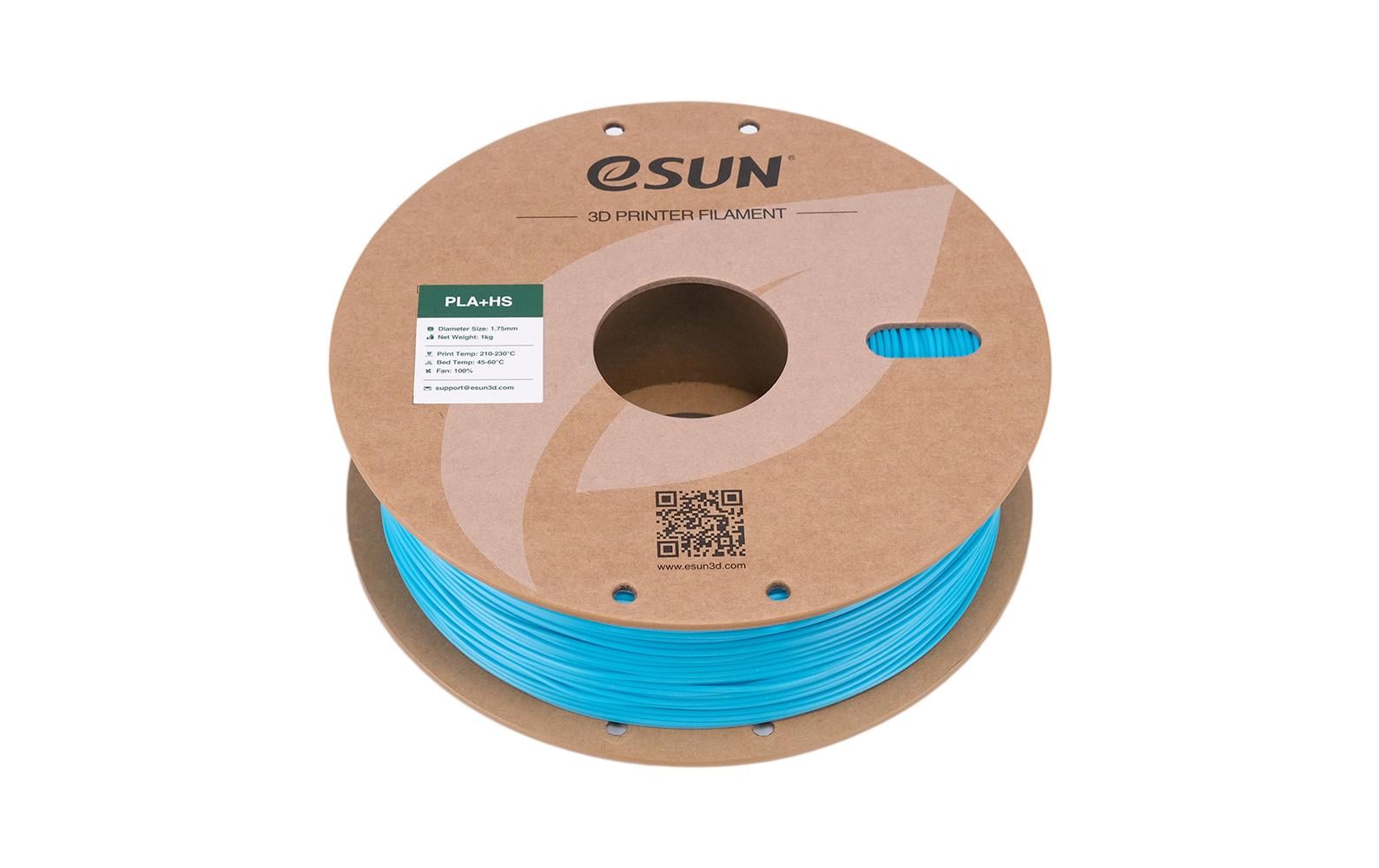 eSUN 3D-Drucker-Filament PLA+ 1,75 mm Hellblau, 1 kg