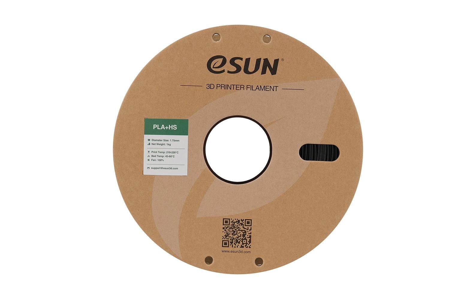 eSUN 3D-Drucker-Filament PLA 1,75 mm Schwarz, 1 kg