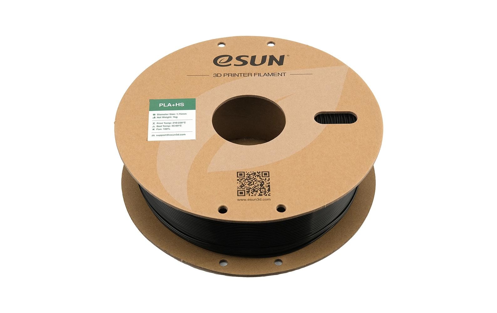 eSUN 3D-Drucker-Filament PLA 1,75 mm Schwarz, 1 kg