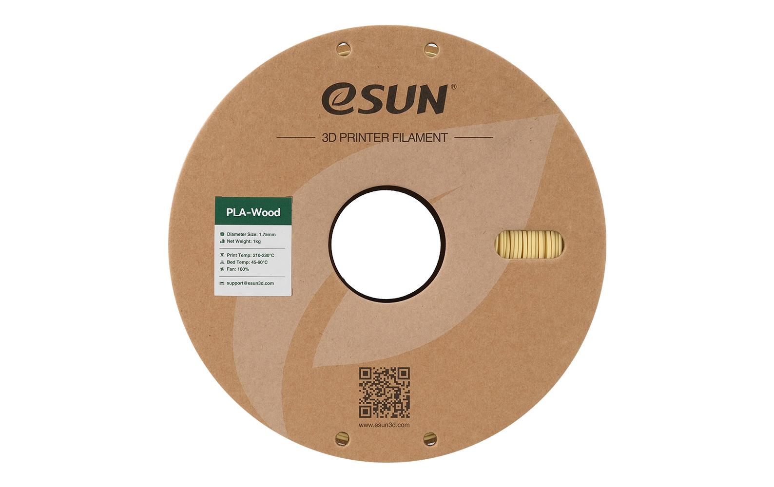 eSUN Filament PLA+ Holz – 1,75 mm, 1 kg – Gold, 1 Stück