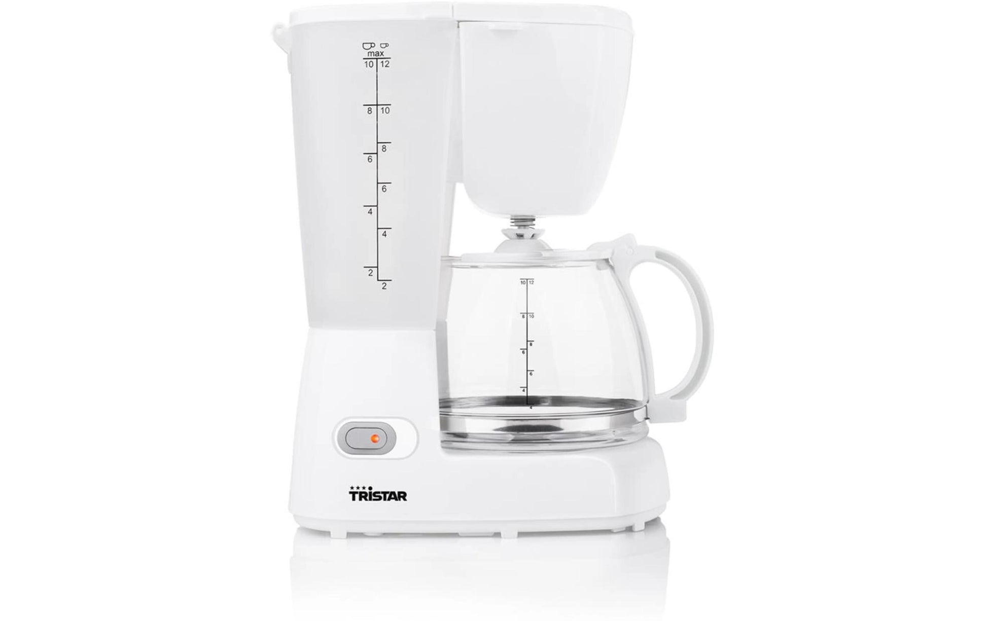 Tristar CM-1283 Filterkaffeemaschine – 10 Tassen, 1 l, Glaskanne, Silber/Schwarz