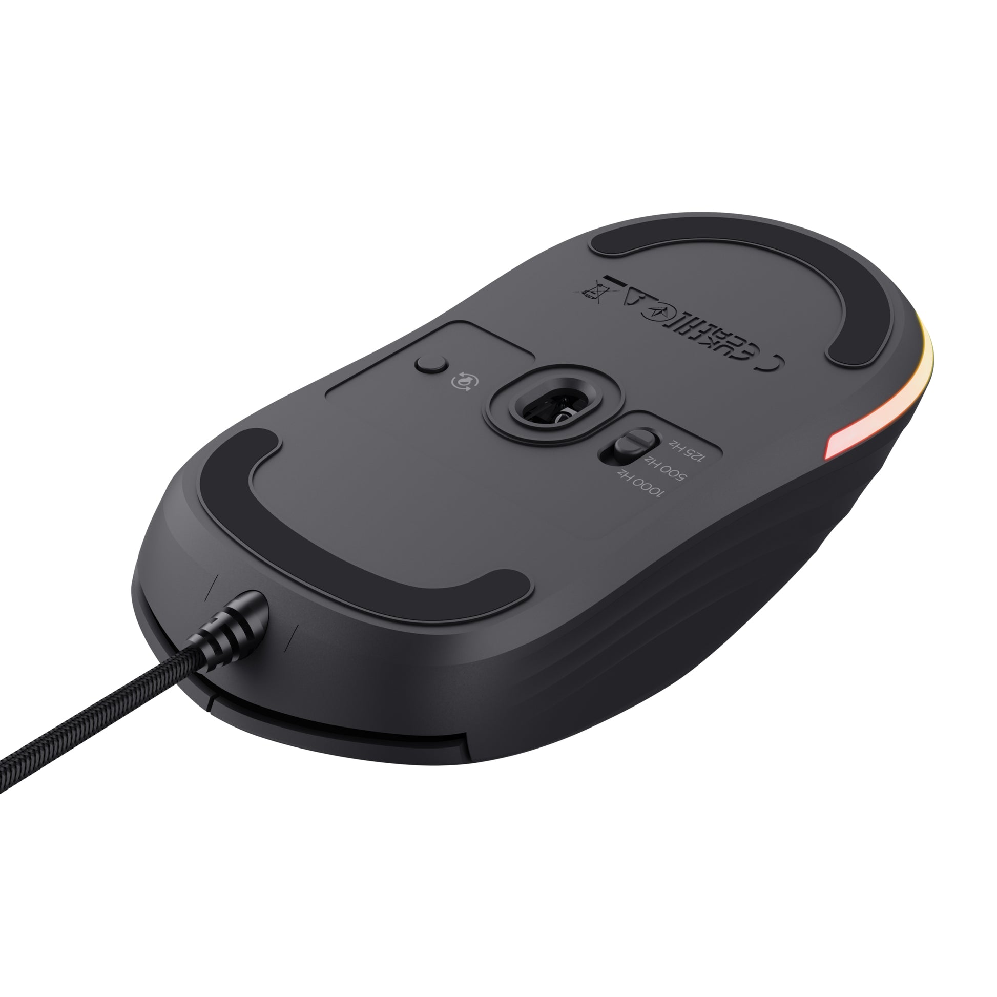 Trust GXT925 Redex II Gaming-Maus – kabelgebunden, 6 Tasten, für Rechtshänder, Beleuchtung, schwarz