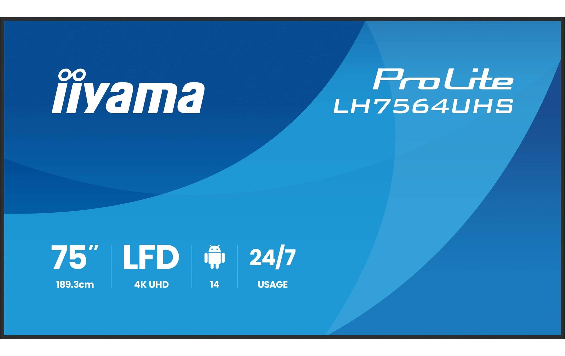 iiyama ProLite – Signage-Display, 75", Ultra HD 4K, 500 cd/m², VA
